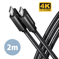 AXAGON BUCM32-CM20AB Data and Charging USB 2.0 Cable USB-C to USB-C, Black