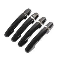 Door Handle Cover For Toyota Matrix 2002-2010 Solara 2005-2008 RAV4 RAV 4 2001-2012 Prius 2004-2009 Gloss Black Chrome Car Trim Gloss Black 1 hole