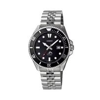CASIO Custom Collection MDV 106 1 Kvarcinis mechanizmas Nerūdijančio plieno apyrankė Laikrodis Unisex Juodas ciferblatas MDV-106-1A(Watch4--) Swordfish Aquaracer Silver Five-Zhu Chain gray