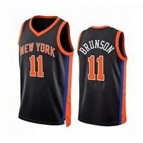 Mens NBA Basketball Jersey Sleeveless Custom11 Brunson 33 Ewing 32 25 Bridges Team Fan Apparel XL