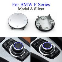 Automobilio interjero CIC IDrive multimedijos jungiklio meniu mygtuko centrinis sukamasis dangtelis BMW E F serijai 1 2 3 4 5 6 7 X1 X3 X4 X5 X6 gray