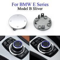 Automobilio interjero CIC IDrive multimedijos jungiklio meniu mygtuko centrinis sukamasis dangtelis BMW E F serijai 1 2 3 4 5 6 7 X1 X3 X4 X5 X6 gray