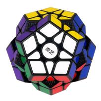 Megaminx Magic Cube 3X3 Stickerless Dodecahedron Speed Cubes Brain Teaser Twist Puzzle Toy black