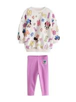 Next Rinkinys nebalintos drobės spalva / mėlyna / orchidėjų spalva / juoda