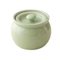 350ml/400ml Keraminis troškinimo puodas Didelės talpos lėtai verdantis indas Porcelianinis garinimo puodas Restoranui 400ml žalia