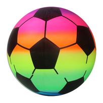 Pripučiamas futbolo kamuolys Pripučiamas futbolo žaislas Paplūdimio vaivorykštiniai kamuoliai Vaivorykštinis futbolas PVC žaislai Rainbow football
