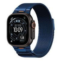 Strap For Apple Watch Bands Ultra 3 2 49mm 46mm 40mm 44mm 45mm 42mm Milanese Loop correa Bracelet iWatch Series 11 10 SE 9 8 7 6 38 40 41mm S10-42mm black