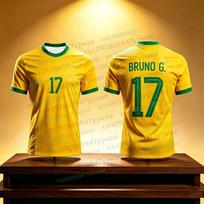 Neymar & VINI JR 3D spausdinti futbolo marškinėliai vyrams, moterims, vasaros mados sportiniai, greitai džiūstantys, kvėpuojantys, trumparankoviai futbolo marškinėliai M yellow