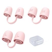 3Pcs/Box Silicone Nose Clip Anti Snoring Nasal Dilator Stop Snore Aid Nose Breathe Strips Easy Breathe Improve Sleeping Aid white