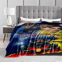 Red Bull Racing F1 Team Design Flannel blanket for bedroom, living room, sofa, and nap 130x150cm(51*59in)