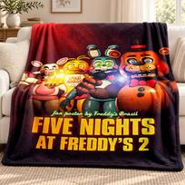 Five nights at freddy blanket Flannel Blanket Soft Cozy Plush Throw for Sofa Bed Lightweight Home Decoration Outdoor camping 80cmx120cm
