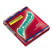 Wrigley Airwaves Sugar-Free Gum Cherry Menthol 10-Pack X 3 Packs blue