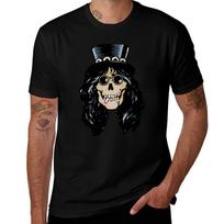 Slash Guns N Roses Tshirt Cotton T Shirts High Quality Tshirt M black