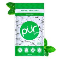 Pur Gum 100% Xylitol Sugar-Free Chewing Gum Spearmint 55-Pack white