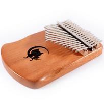 Affecto 17th scale C key plate kalimba moon cat + tuning hammer + keyboard sticker + cleaner set Korean popular toys white