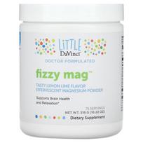 Little DaVinci, Fizzy Mag, Effervescent Magnesium Powder, Lemon Lime Flavor, 18.22 oz (516 g)