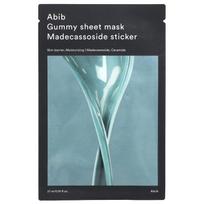 Abib, gummy jelly beauty sheet mask, madecassoside sticker, 1 sheet mask, 27ml (0.91fl oz) gray