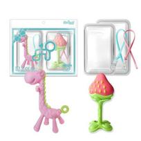 Ange Teething Set of 2 Korean childrens toys white