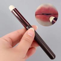 Waterproof Lip Mud Clay Matte Lipstick Blush Makeup Long-lasting Non-Stick Cup Red Tint Pigment Mousse Cosmetics, Lip brush, 1 piece brown