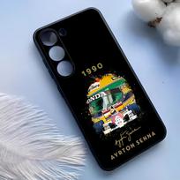 Ayrton Senna F1 telefono dėklas Samsung S25 Ultra S24 S23 S22 S21 S20 Plus Fe Galaxy A54 A53 A34 A25 Silikoninis dangtelis Samsung S21 Plus gray