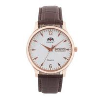 Orient vyriškas odinis laikrodis OT7709ME white