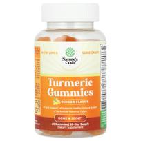 Nature's Craft, turmeric gummies, ginger, 60 gummies