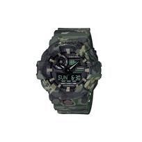 CASIO YOUTH Collection Quartz Movement Resin Strap Watch Men's Watches Black Dial GA-700CM-3A Army Green Strap black