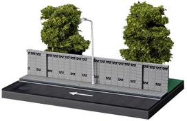 Freestyle Collector SHOUCANGJIA Road and Green Park Diorama SCJ82032 (FREESTYLE) 1/64 Wall-side brown