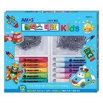 Amos Glass Deco Kids 2, mėlynas, 1 vnt. populiarūs Korėjos žaislai blue