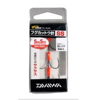 Daiwa Atsarginis kabliukas pūslės žuvies gaudyklei Dvigubas LL Oranžinis Saxus D-MAX Kabliukas white