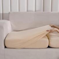 Sofa sėdynės užvalkalas Vienspalvis Tampri būk dabartinis smėlis