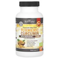 BioSchwartz, Premium Ultra Pure, Turmeric Curcumin, with Bioperine, 1,500 mg, 180 Veggie Capsules (500 mg per capsule)