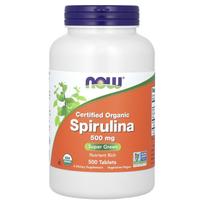 NOW Foods, Certified Organic Spirulina, 3,000 mg, 500 Tablets (500 mg per tablet)
