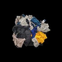Iron Curtain Cloud Floral Fabric Rags black