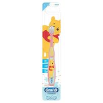 Oral-B Kūdikių dantų šepetėlis su Disney Meškučiu Pūkuotuku Minkštos kūdikių dantų šepetėlio galvutės 0–3 metų amžiui, 1 vnt., 1 vnt. yellow