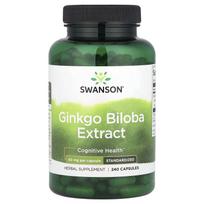 Swanson, Ginkgo Biloba Extract, 60 mg, 240 Capsules