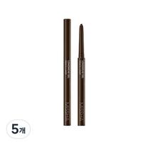 Missha Long Wear Gel Pencil Liner 0.14g, pecan brown, 5 pcs. black