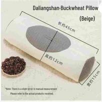 Triangular Bitter Buckwheat Hull Neck Support Pillow gray