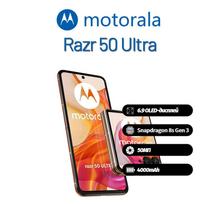Motorola Moto Razr 50 Ultra išmanusis telefonas palaiko Nano-SIM+eSIM, Visiškai naujas 256GB oranžinė