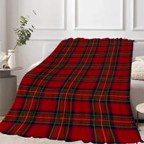 Kaimiškas languotas Kalėdinis pledas Raudonas Žalias Minkštas Flanelės Vilna Puikiai tinka Sofai Lovai Biurui Kelionėms Namų Dekoras Size: 75*100cm, Weight: 280 GSM white