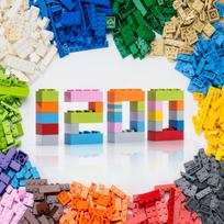 WYSWYG 1200 vnt. LEGO Classic serijos pagrindinių kaladėlių plėtimo rinkinys – Suderinamas su LEGO, 12 spalvų, 14 formų, nuo 6 metų amžiaus blue