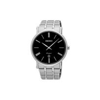 SEIKO Premier Kvarcinis Mechanizmas Laikrodis Vyriški Laikrodžiai Juodas Ciferblatas SKP393J1 black