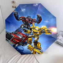 1 vnt. Automatiškai susilankstantis skėtis - „Transformers“ raštas, Nešiojamas ir sulankstomas dizainas su 8 šonkauliais, Kalėdinės ir gimtadienio dovanos įvairiaspalvis