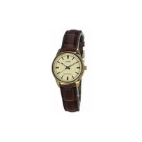 Casio STANDARD Series Quartz Movement Japanese and Korean Watch Women's Watch Brown Dial LTP-V005GL-9AUDF juoda