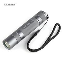 Convoy S2+ žibintuvėlis, 18650 LED žibintuvėlis rankinis žibintuvėlis su apsauga nuo temperatūros (SST40 6500K 12 Groups pilka