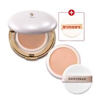 Saint Franc Skin Treatment Peach 1 main product + 1 refill, 1 main product + refill + additional puff gift, 1 piece beige
