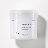 MISSHA Super Aqua Ultra Hyalron Toner Pad 180g ONE white