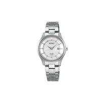 SEIKO COLLECTION Series Life Enhanced Waterproof Date Display Solar Solar Quartz Titanium Strap Women's Watch White Dial STPX041 mėlyna