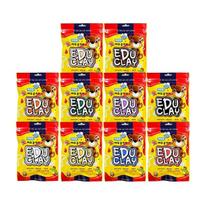 Edu Kūdikių modelinas Pagrindinės spalvos 50g x 10 vnt. rinkinys, Korėjos žaislų reikmenys yellow