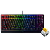 Razer žaidimų klaviatūra Kompaktiška mechaninė klaviatūra BlackWidow V3 Tenkeyless JP Geltonas jungiklis Mechaninė geltonoji ašis Skaidrus korpusas Chroma RGB Labai juoda